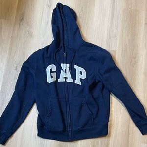 GAP Mens Navy Hooded Zip Sweatshirt M
